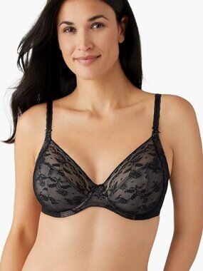 Wacoal Women's Full Figure Lace Unlined Underwire Bra Size 32DDD 8367